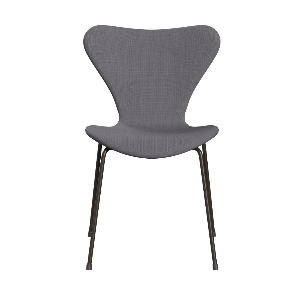 Fritz Hansen 3107 židle plné čalounění, hnědý bronz/sláva šedá (F60078)