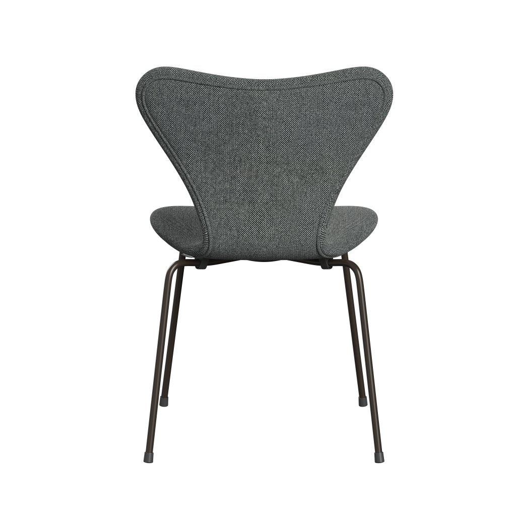 Fritz Hansen 3107 židle plné čalounění, hnědý bronz/hallingdal bílá/hnědá