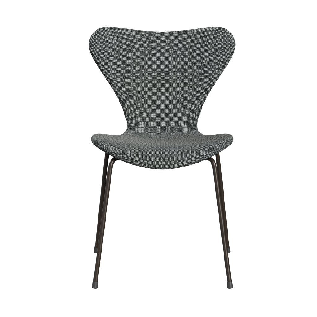 Fritz Hansen 3107 židle plné čalounění, hnědý bronz/hallingdal bílá/hnědá