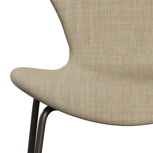 Fritz Hansen 3107 Židle plné čalounění, Brown Bronze/Remix Beige (REM223)