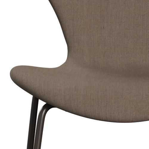 Fritz Hansen 3107 Židle plné čalounění, Brown Bronze/Remix Beige (REM233)