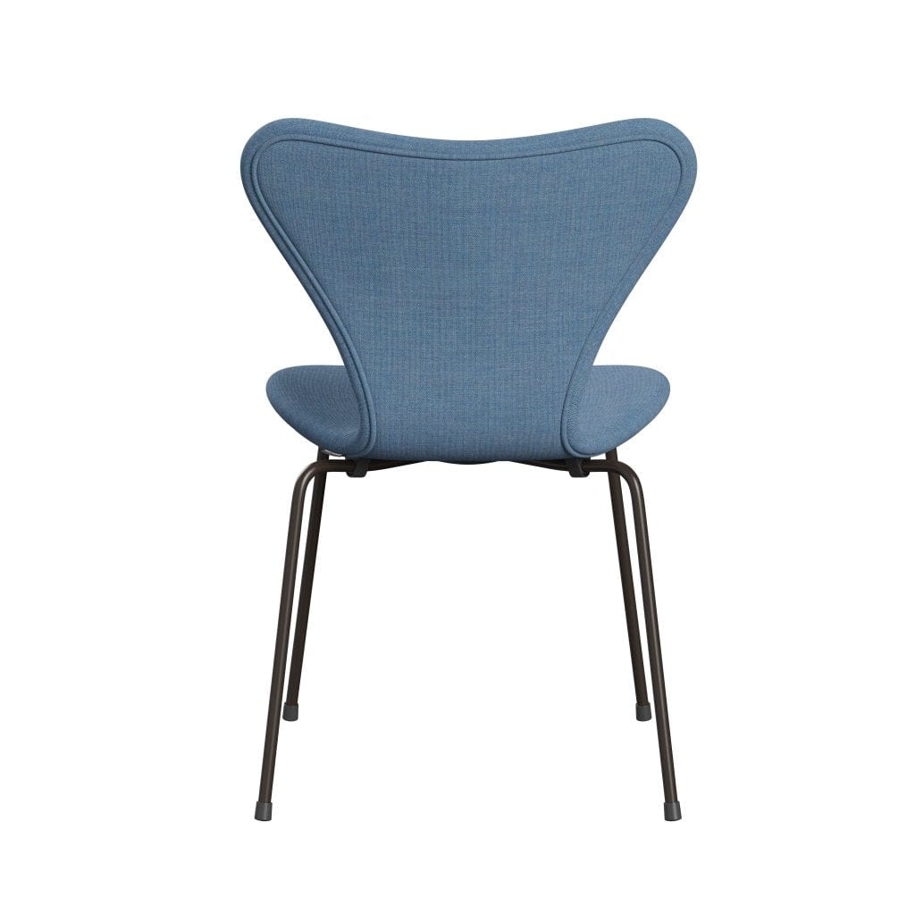 Fritz Hansen 3107 Chair Full Upholstery, Brown Bronze/Remix Blue (Rem816)