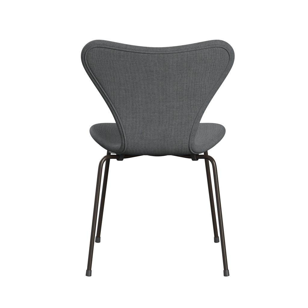 Fritz Hansen 3107 Židle plné čalounění, Brown Bronze/Remix Grey (REM143)