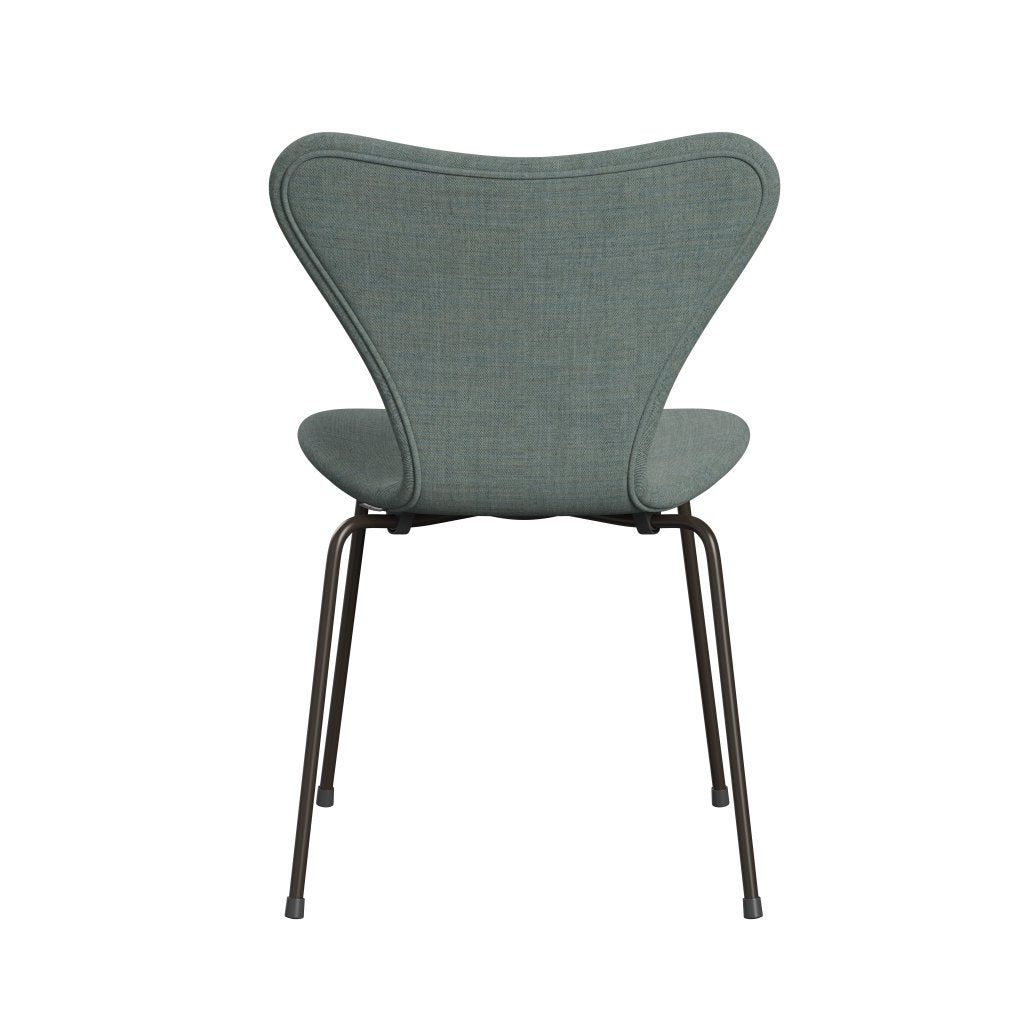 Fritz Hansen 3107 židle plné čalounění, Brown Bronz/Remix Green/Grey