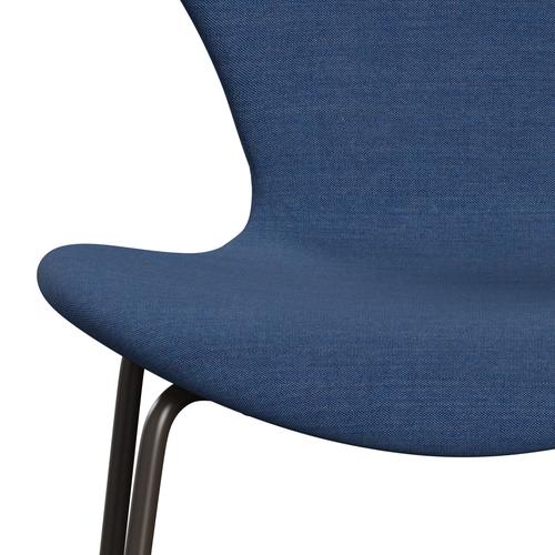 Fritz Hansen 3107 židle plné čalounění, Brown Bronze/Remix Cobalt Blue