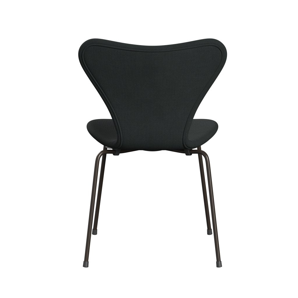 Fritz Hansen 3107 židle plné čalounění, hnědý bronzový/Steelcut Charcoal