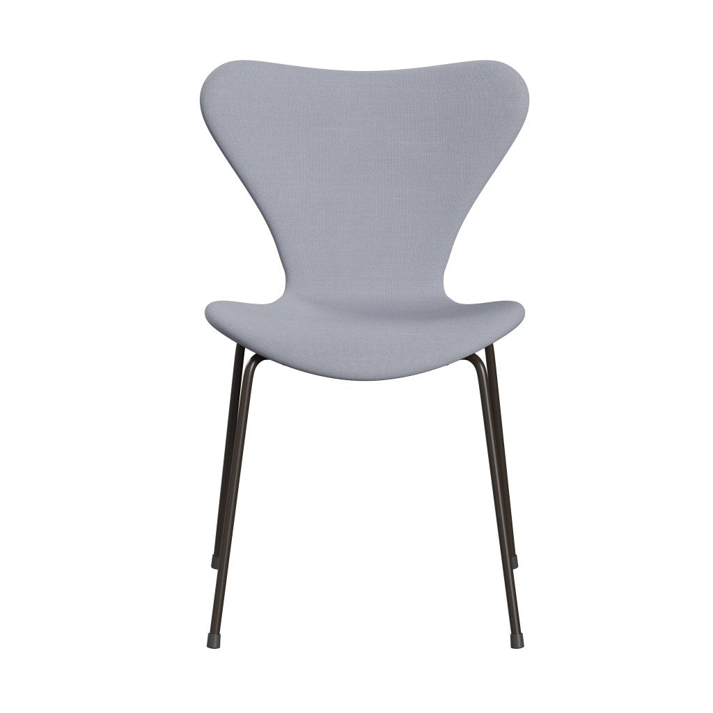 Fritz Hansen 3107 Chair Full Upholstery, Brown Bronze/Steelcut Mouse Grey