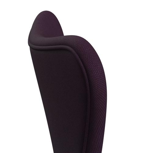 Fritz Hansen 3107 Chair Full Upholstery, Brown Bronze/Steelcut Medium Violet