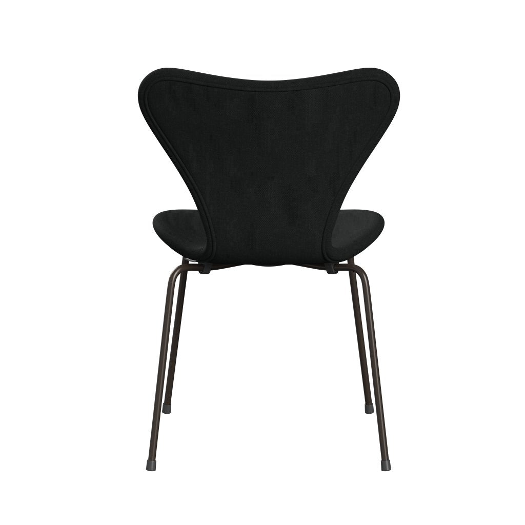 Fritz Hansen 3107 Chair Full Upholstery, Brown Bronze/Steelcut Black