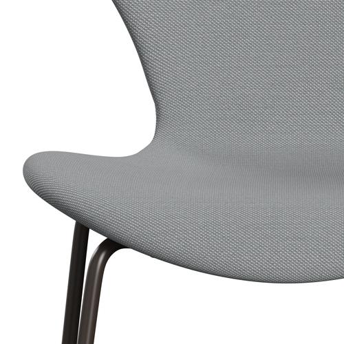 Fritz Hansen 3107 židle plné čalounění, Brown Bronze/Steelcut Trio Beige