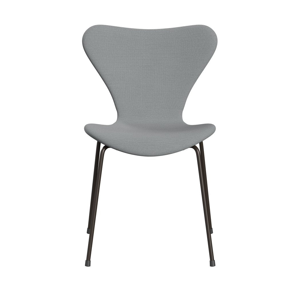 Fritz Hansen 3107 Chair Full Upholstery, Brown Bronze/Steelcut Trio Beige