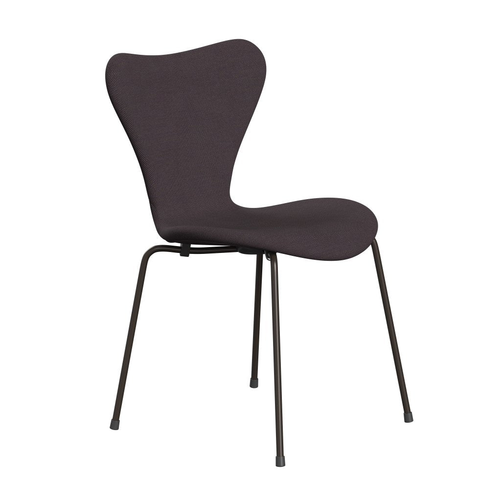 Fritz Hansen 3107 Chair Full Upholstery, Brown Bronze/Steelcut Trio Brown