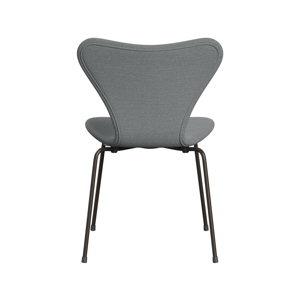 Fritz Hansen 3107 Chair Full Upholstery, Brown Bronze/Steelcut Trio Grey