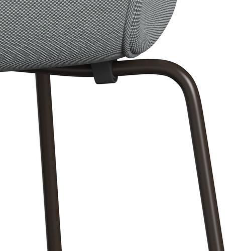 Fritz Hansen 3107 Chair Full Upholstery, Brown Bronze/Steelcut Trio Grey