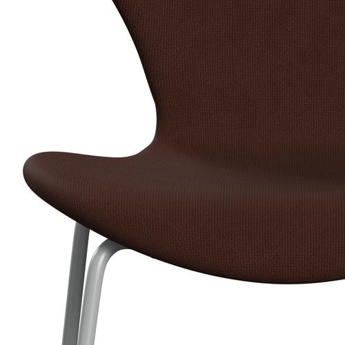 Fritz Hansen 3107 Chair Full Upholstery, Nine Grey/Fame Brown (F61047)