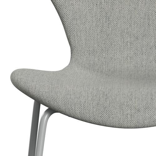 Fritz Hansen 3107 židle plné čalounění, devět šedá/hallingdal bílá/šedá