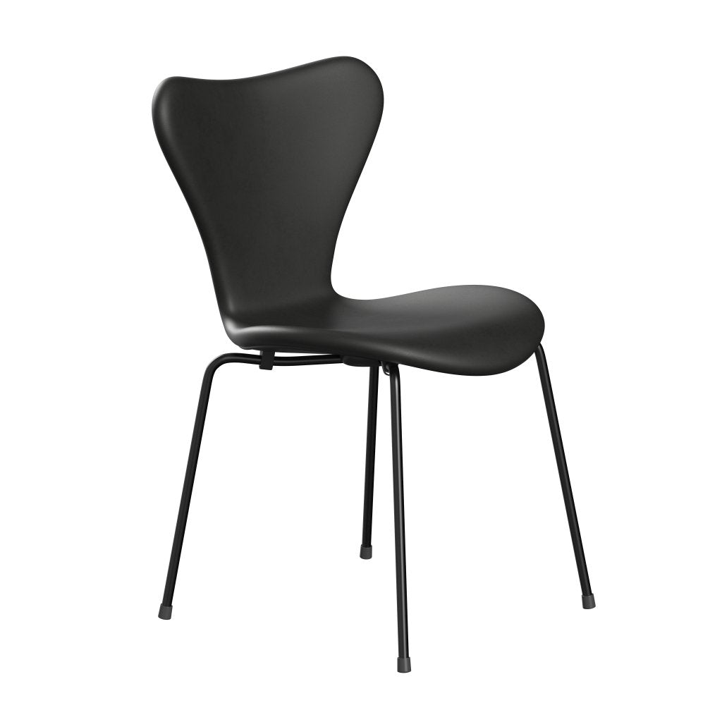 Fritz Hansen 3107 židle plné čalounění, černá/základní černá