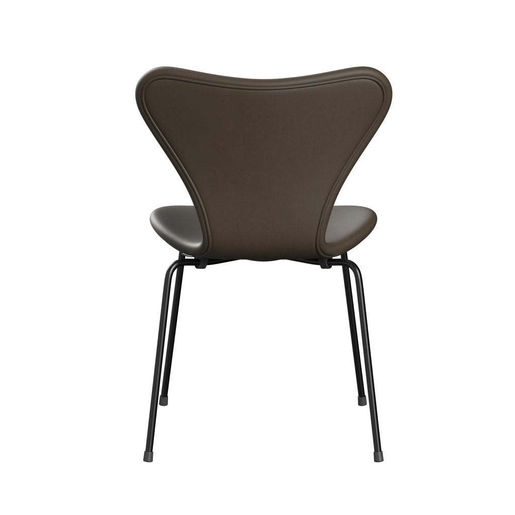 Fritz Hansen 3107 židle plné čalounění, černý/esenciální kámen