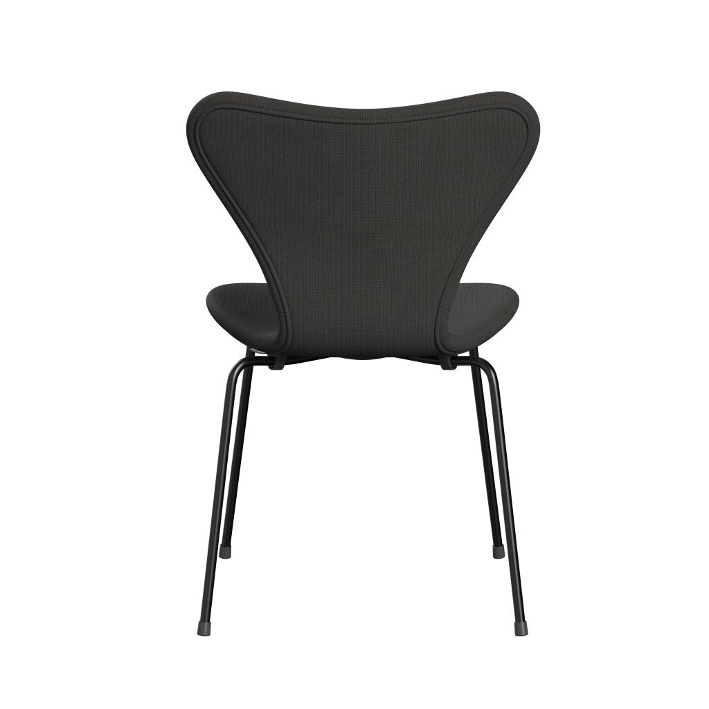 Fritz Hansen 3107 Chair Full Upholstery, Black/Fame Brown (F61060)