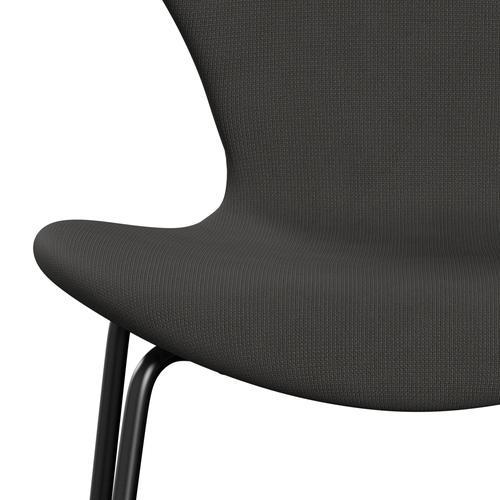 Fritz Hansen 3107 Židle plné čalounění, černá/sláva Brown (F61060)