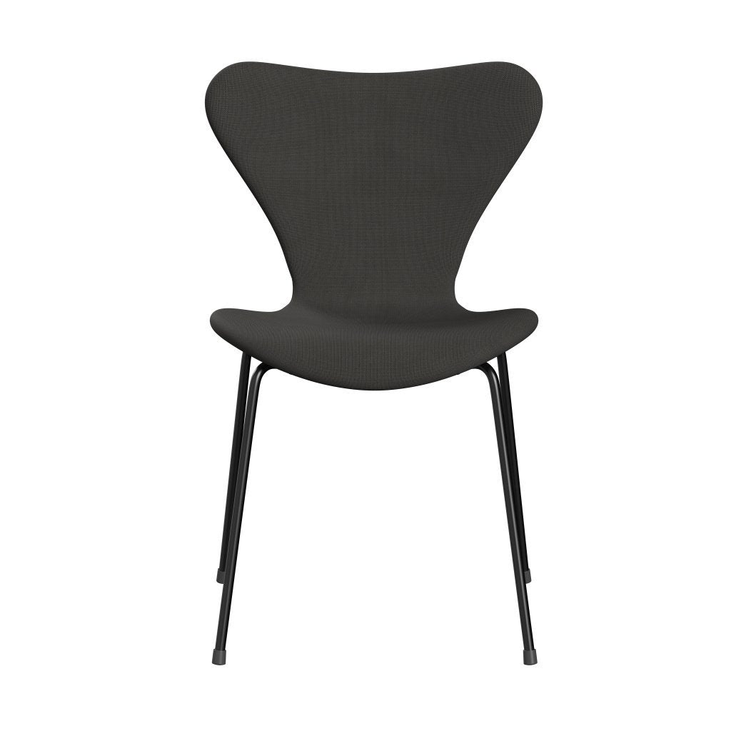 Fritz Hansen 3107 Židle plné čalounění, černá/sláva Brown (F61060)