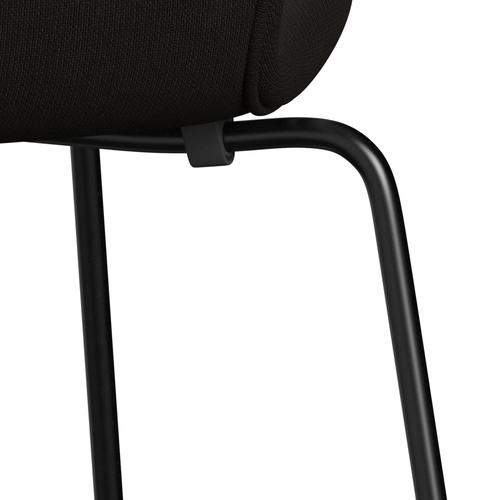 Fritz Hansen 3107 Chair Full Upholstery, Black/Fame Dark