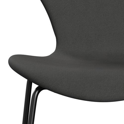 Fritz Hansen 3107 Chair Full Upholstery, Black/Fame Dark Grey