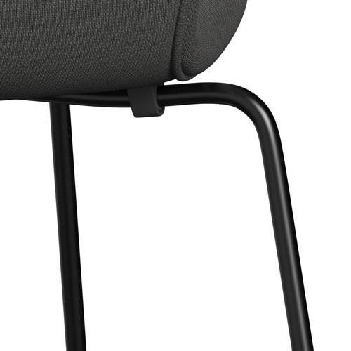 Fritz Hansen 3107 Chair Full Upholstery, Black/Fame Dark Grey