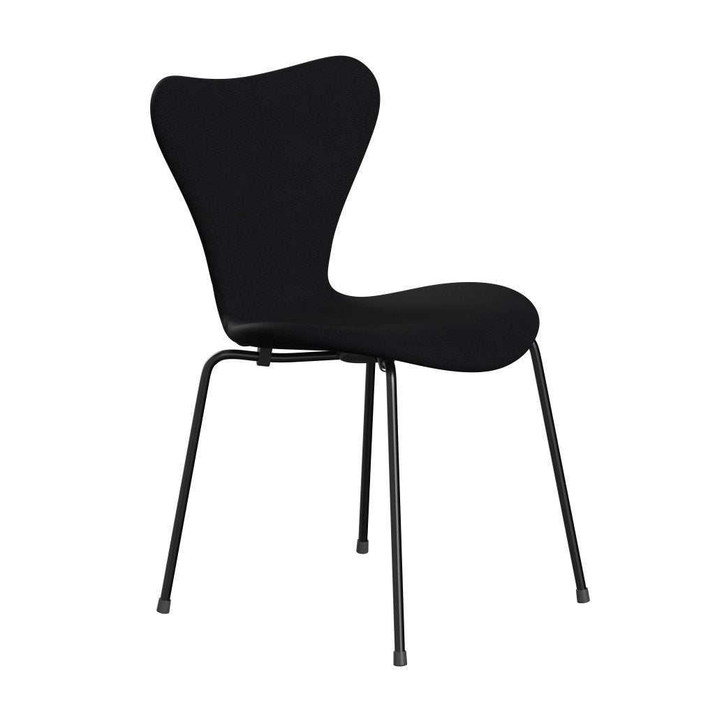 Fritz Hansen 3107 židle plné čalounění, černá/sláva šedá (F60051)