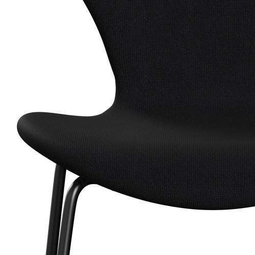 Fritz Hansen 3107 židle plné čalounění, černá/sláva šedá (F60051)