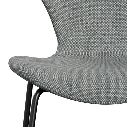 Fritz Hansen 3107 židle plné čalounění, černá/hallingdal bílá šedá