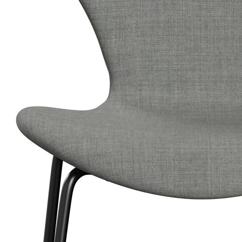 Fritz Hansen 3107 židle plné čalounění, černá/remix světle šedá