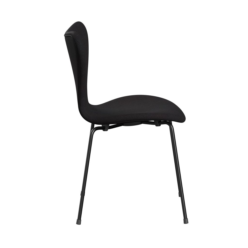 Fritz Hansen 3107 židle plné čalounění, Black/Sunniva 2 Black (SV683)