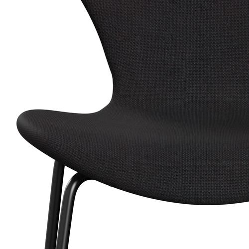 Fritz Hansen 3107 židle plné čalounění, Black/Sunniva 2 Black (SV683)