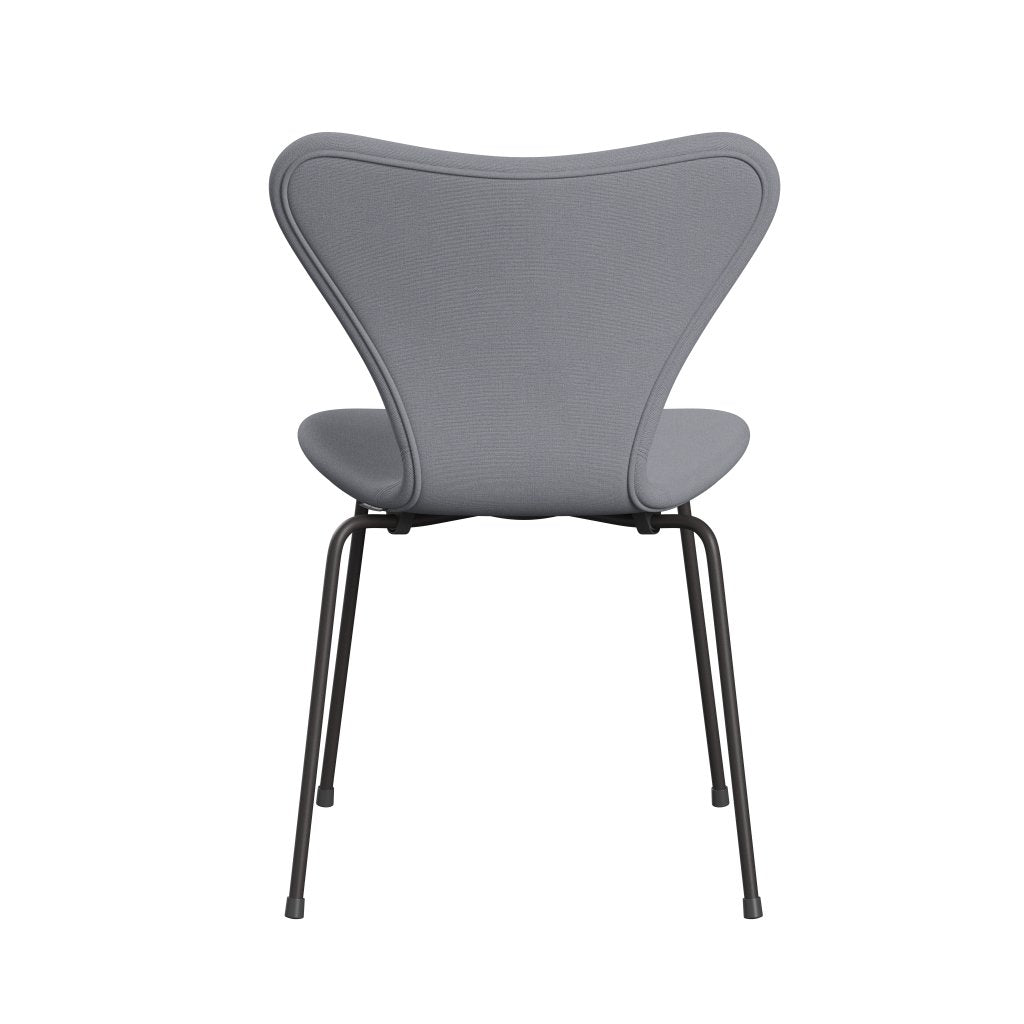 Fritz Hansen 3107 židle plné čalounění, teplý grafit/Christianshavn Light Grey Plain