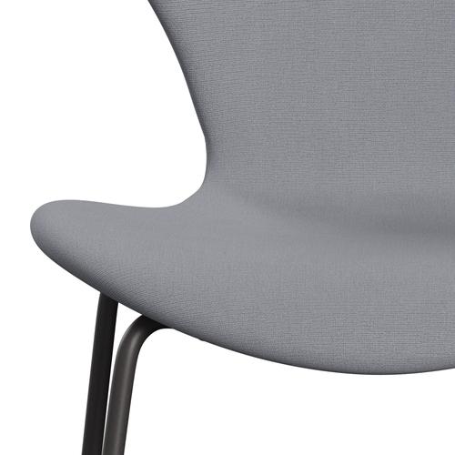 Fritz Hansen 3107 židle plné čalounění, teplý grafit/Christianshavn Light Grey Plain