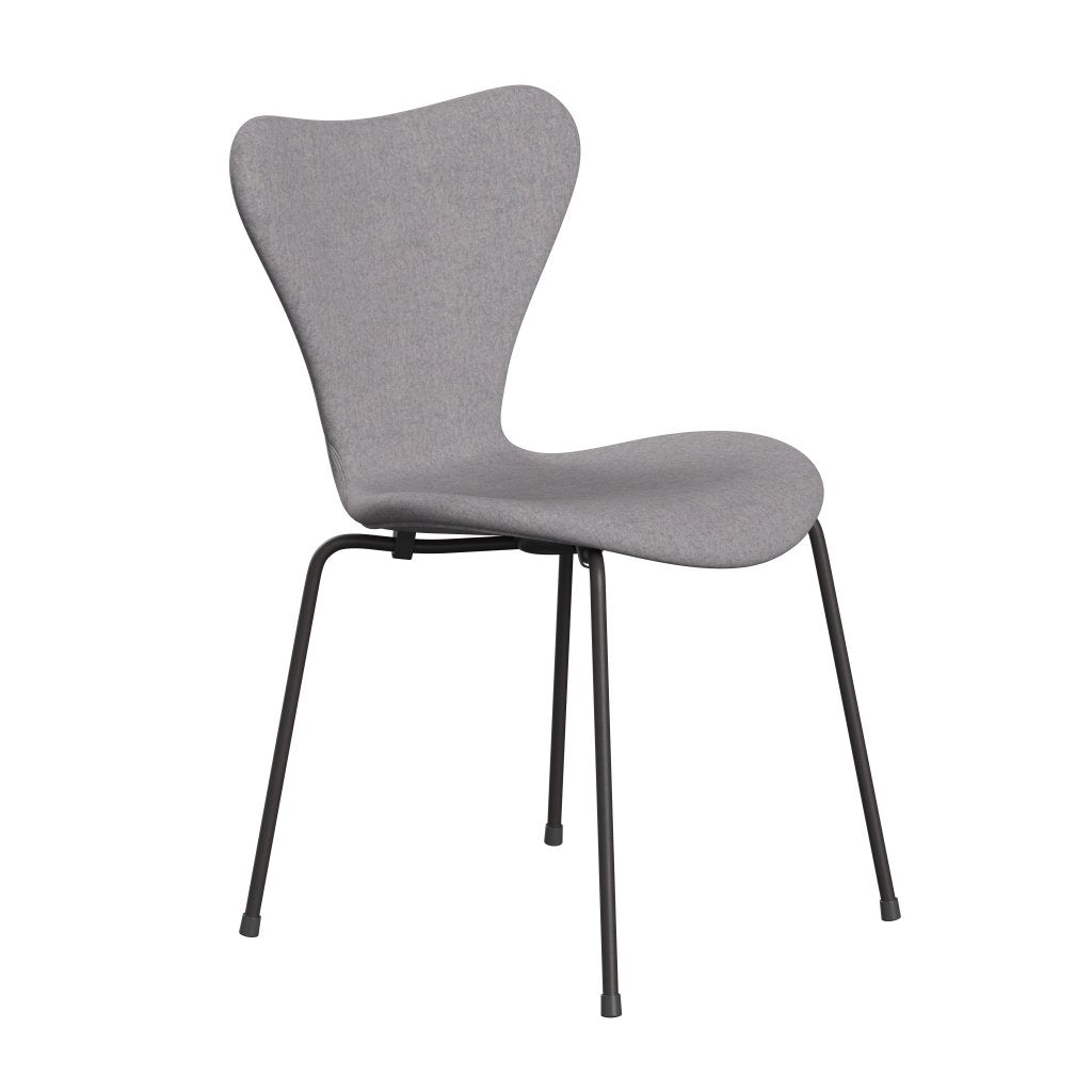 Fritz Hansen 3107 Chair Full Upholstery, Warm Graphite/Divina Md Cool Light Grey