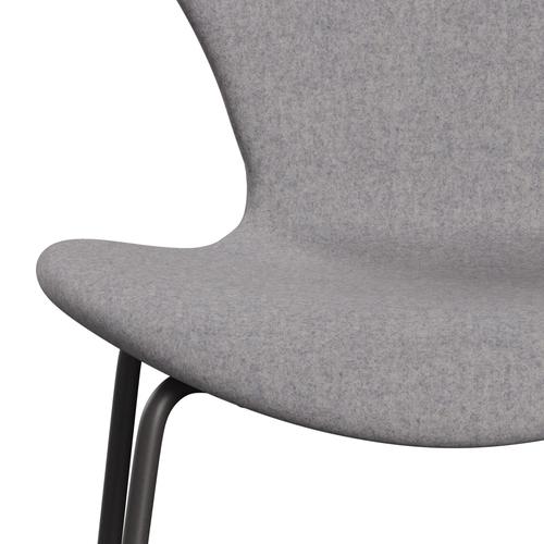 Fritz Hansen 3107 Chair Full Upholstery, Warm Graphite/Divina Md Cool Light Grey