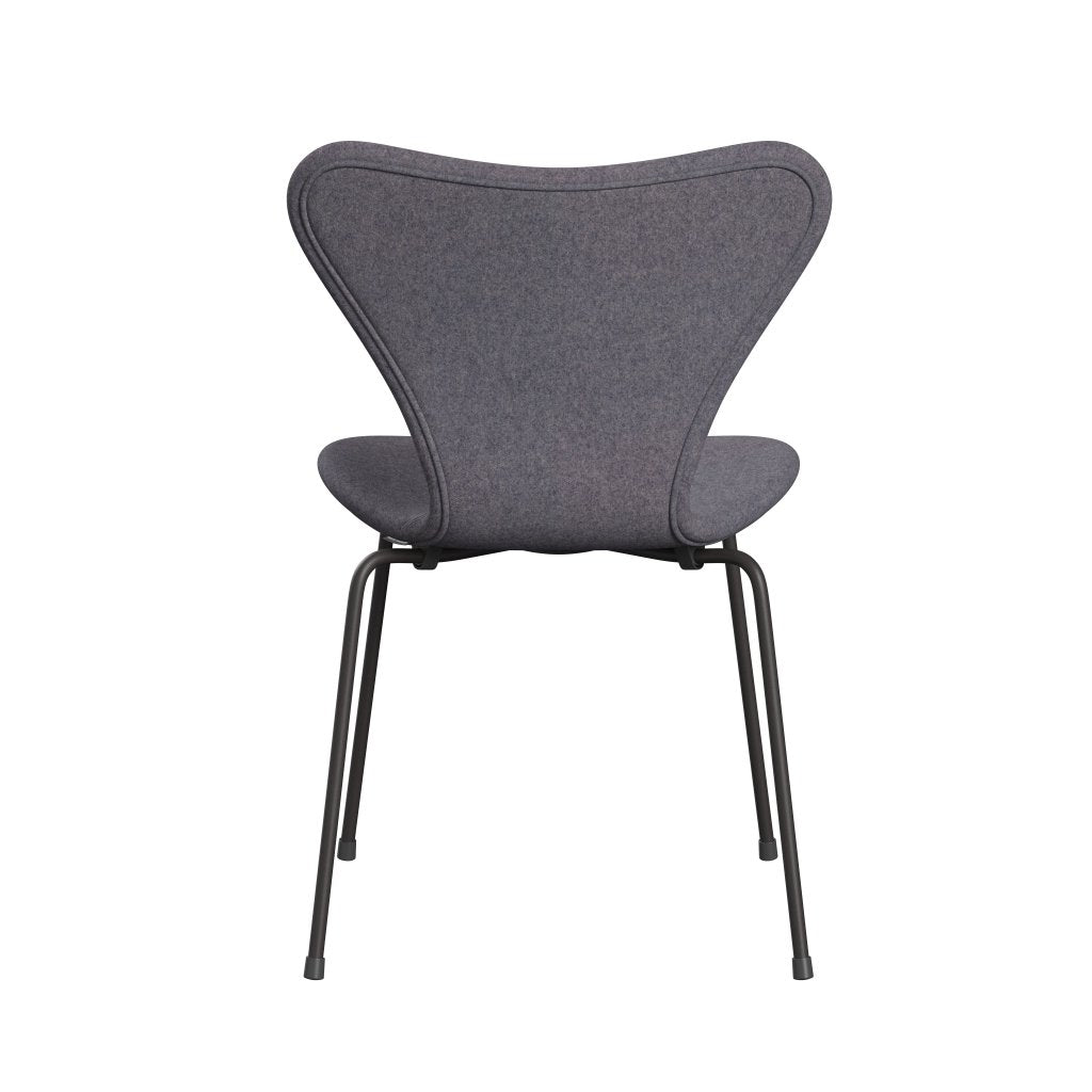 Fritz Hansen 3107 Chair Full Upholstery, Warm Graphite/Divina Md Soft Blue Grey