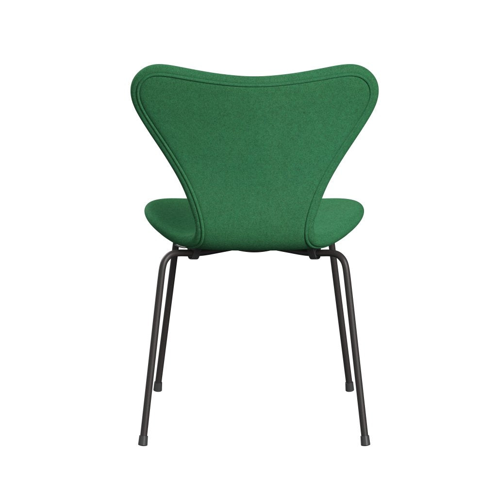 Fritz Hansen 3107 Chair Full Upholstery, Warm Graphite/Divina Melange Green