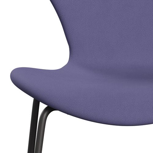 Fritz Hansen 3107 Chair Full Upholstery, Warm Graphite/Fame Blue Violet