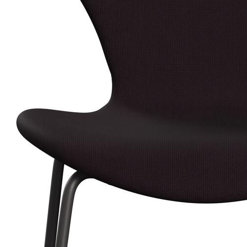 Fritz Hansen 3107 židle plné čalounění, teplý grafit/sláva Brown (F61108)