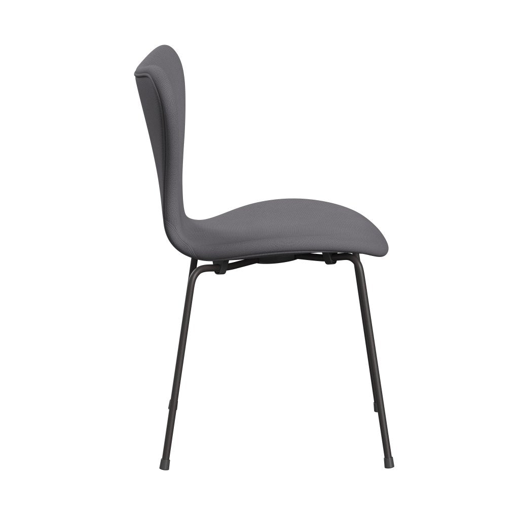 Fritz Hansen 3107 židle plné čalounění, teplý grafit/sláva šedá (F60078)