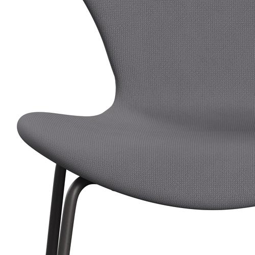 Fritz Hansen 3107 židle plné čalounění, teplý grafit/sláva šedá (F60078)