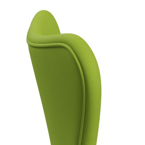 Fritz Hansen 3107 židle plné čalounění, teplý grafit/sláva Neon Green