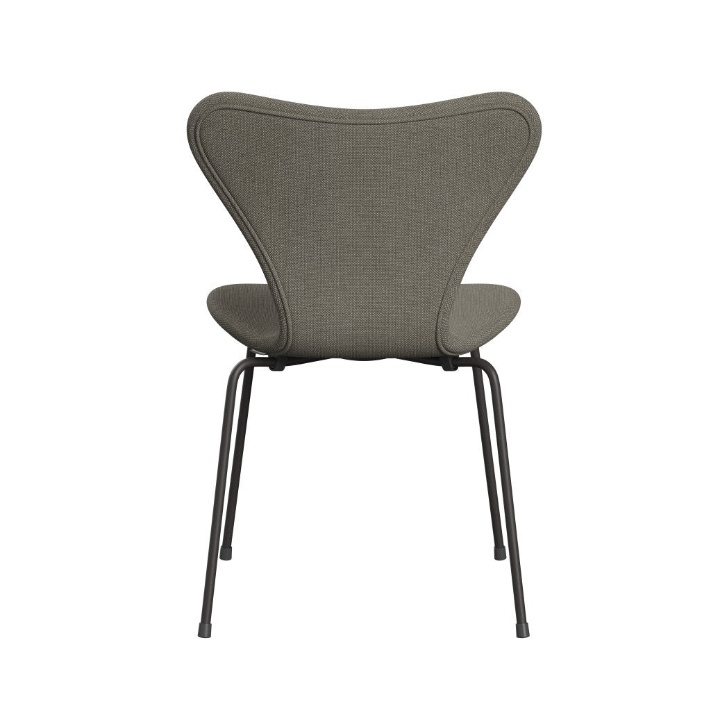 Fritz Hansen 3107 židle plné čalounění, teplý grafit/hallingdal beige