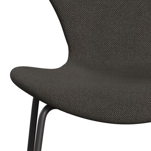 Fritz Hansen 3107 Chair Full Upholstery, Warm Graphite/Hallingdal Charcoal Light