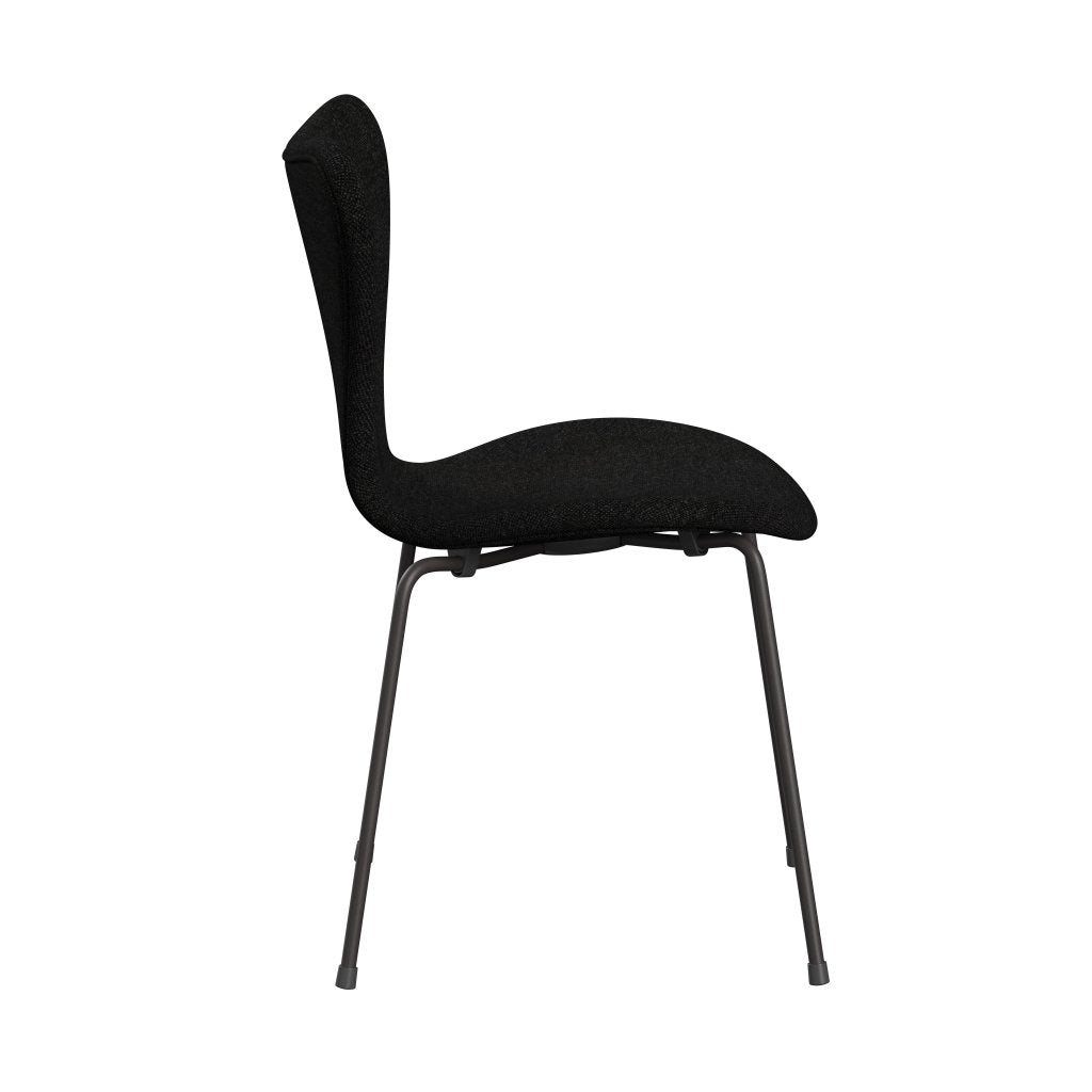 Fritz Hansen 3107 Chair Full Upholstery, Warm Graphite/Hallingdal Charcoal