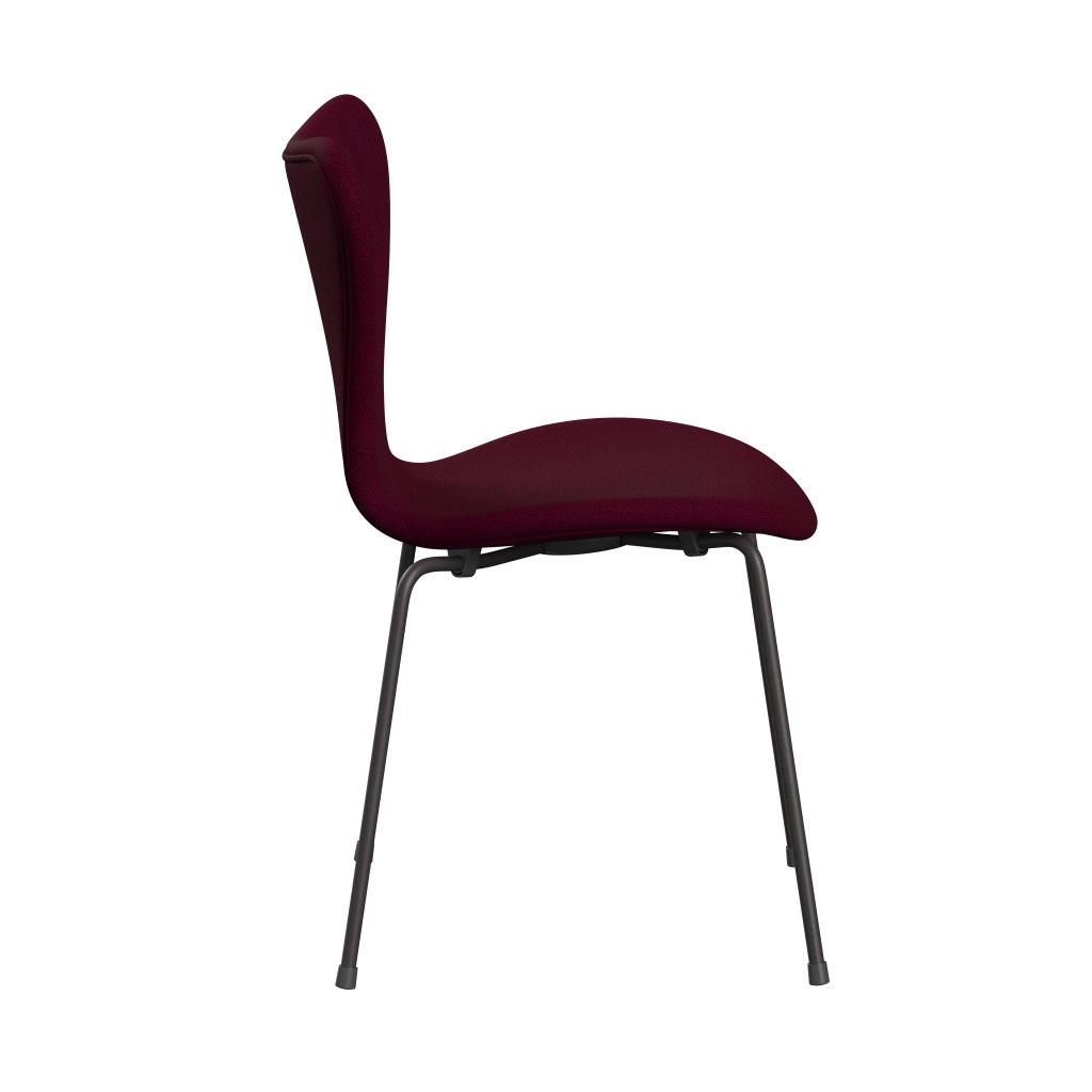 Fritz Hansen 3107 Chair Full Upholstery, Warm Graphite/Hallingdal Pink Dark