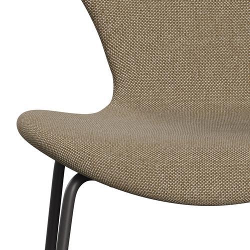 Fritz Hansen 3107 Chair Full Upholstery, Warm Graphite/Hallingdal Sand Dark